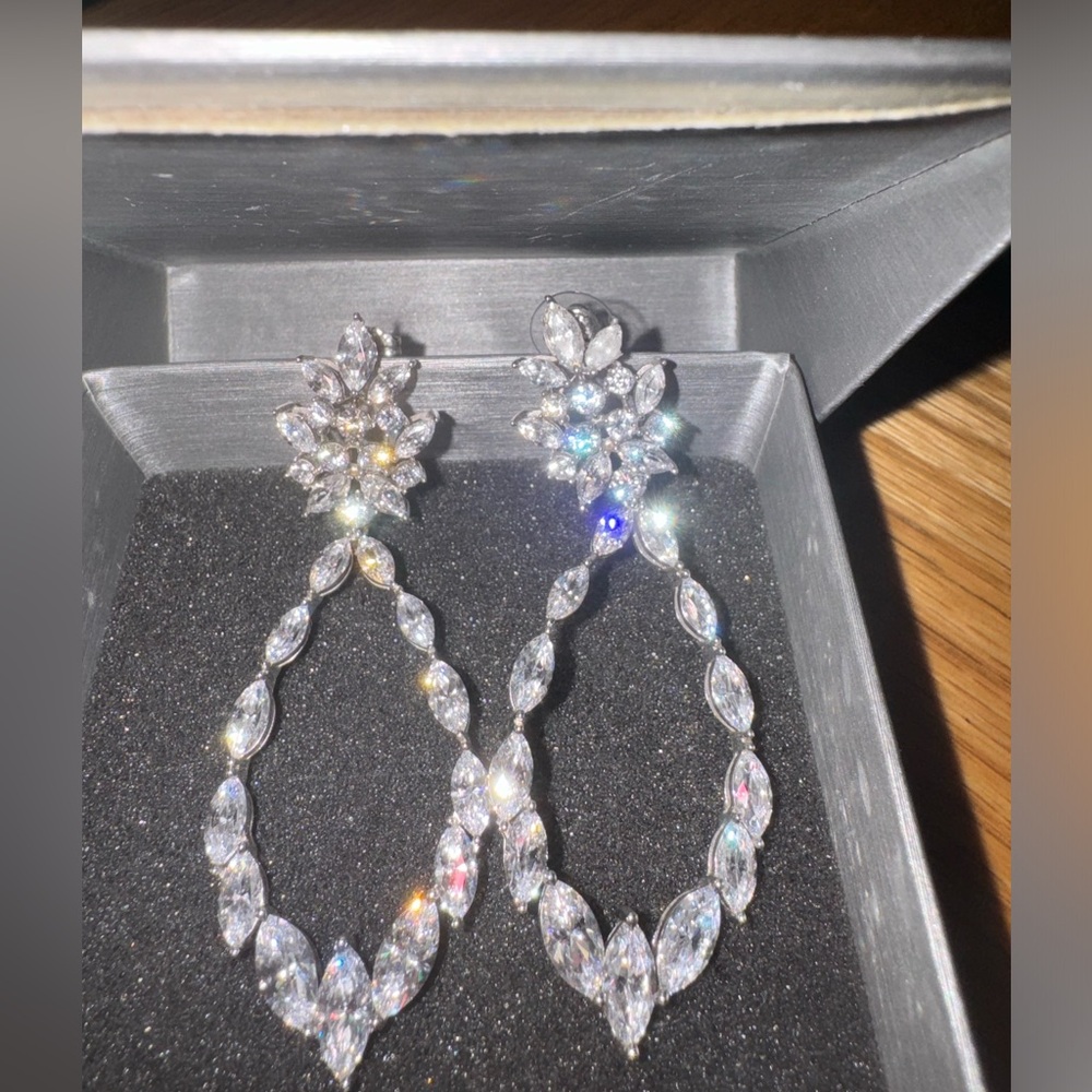 Marquis statement earrings